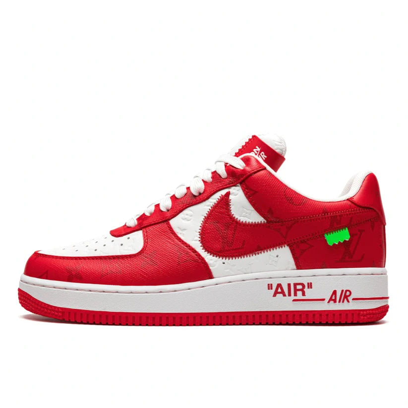 Nike Air Force 1 LOW Virgil Abloh x Louis Vuitton White Red Sneaker Limited Supply ZA