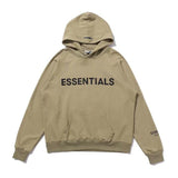 FEAR OF GOD Essentials 3D Silicon Applique Hoodies