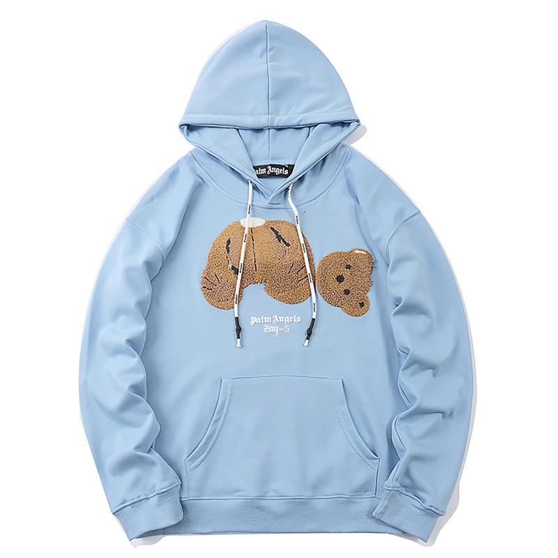 Baby Blue Bear Hoodie by Palm Angels