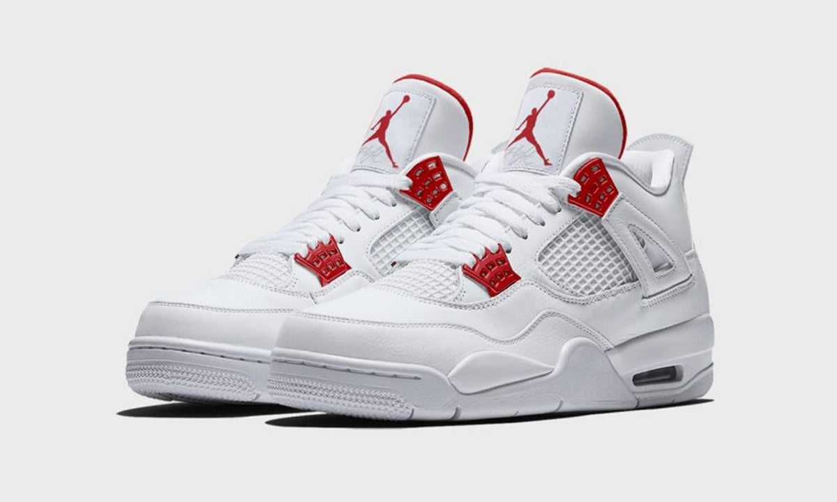 Nike Air Jordan 4 Retro Fire Red | Size 10, Sneaker in Red/White/Black