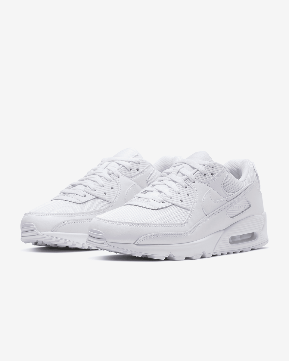 Nike air max plain hot sale white