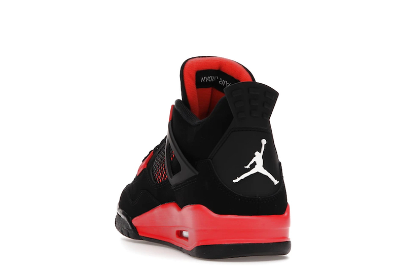 Black and shop red jordan 4