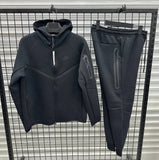 Nike Tech Fleece Tracksuit Combo Set (Jacket and Pants) - Black