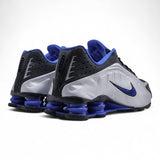 Nike Shox R4 "Black/Metallic Silver/Blue" sneakers