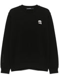Karl Lagerfeld Men’s Core Iconic Sweat Crewneck Black
