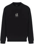 Armani Exchange logo-embroidered sweatshirt Black