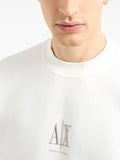 Armani Exchange logo-embroidered sweatshirt White