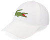 Lacoste Big Crocodile Adjustable White Cotton Cap