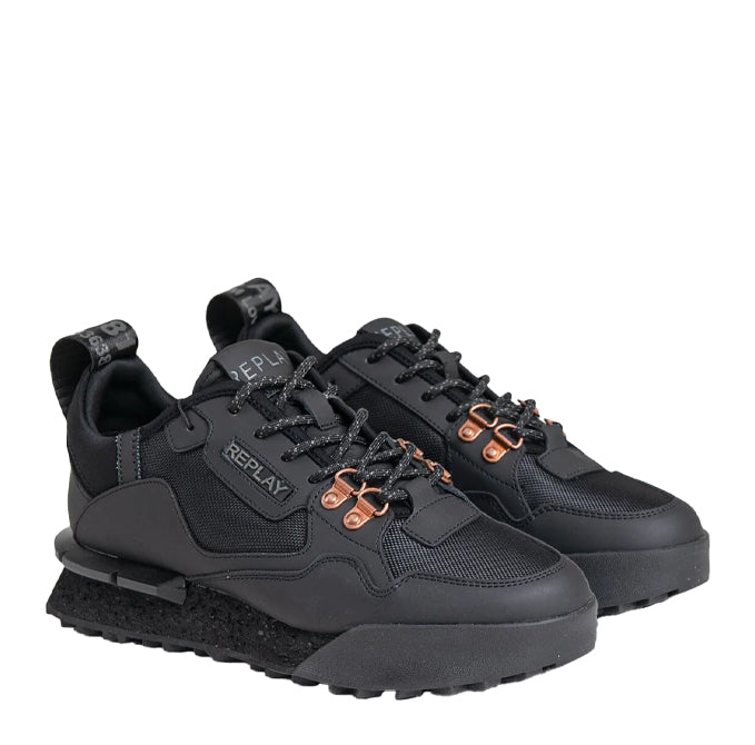 Replay R Field Replay Field Total Mens Sneakers – Black – Limited Supply ZA