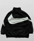 Nike Big Swoosh Reversible Boa Jacket Black