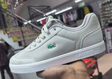 Lacoste T-Clip Casual Leather Grey Sneakers