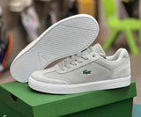 Lacoste T-Clip Casual Leather Grey Sneakers