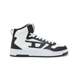 Diesel Mens S-Ukiyo V2 High Top Black And White Sneaker