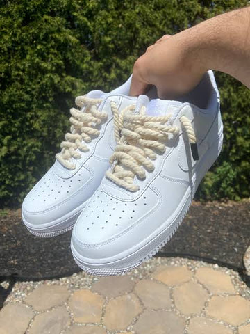 Nike Airforce 1 Low White with Rope Laces – Limited Supply ZA