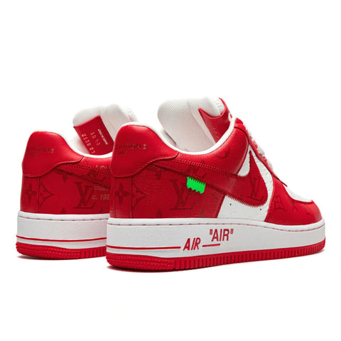 Nike Air Force 1 LOW Virgil Abloh x Louis Vuitton White Red Sneaker Limited Supply ZA
