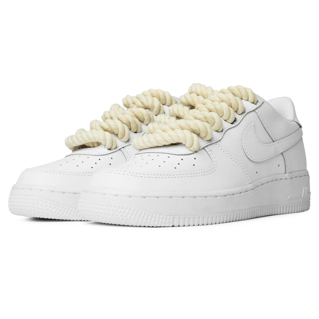 Nike Airforce 1 Low White with Rope Laces Limited Supply ZA