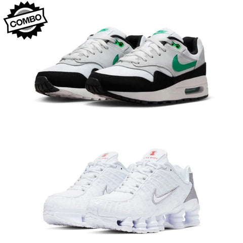 1x Nike Air Max Sneaker and 1 x Nike Shox TL White Sneaker - Combo Deal
