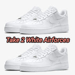 2x Pairs of Nike Airforce 1 Sneaker - White