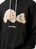 Palm Angels Bear-motif hoodie Black