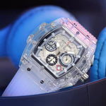PINTIME Quartz Luxury Chronograph Watch - Transparent